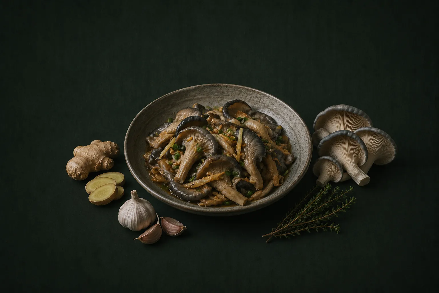 Blue Oyster Mushroom Stir-Fry