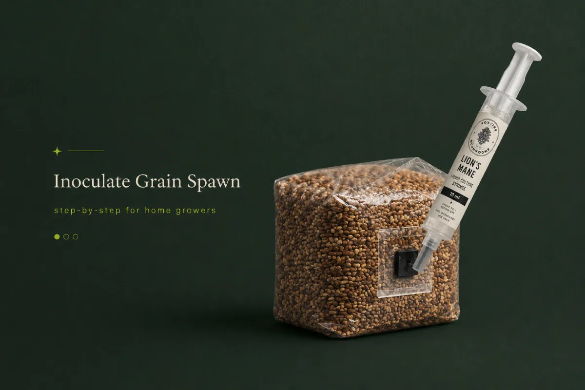 How to Inoculate Grain Spawn