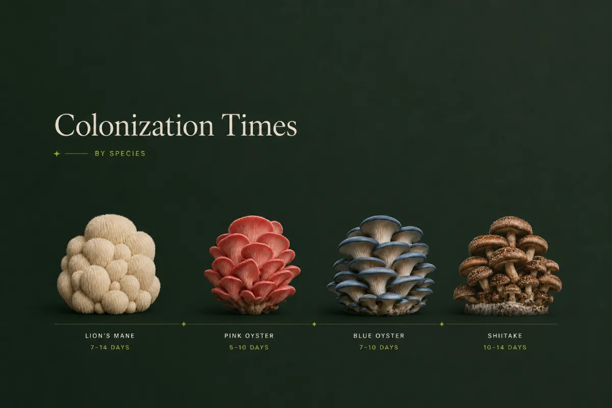 Mushroom Colonization Times by Species_ The Complete Reference Chart