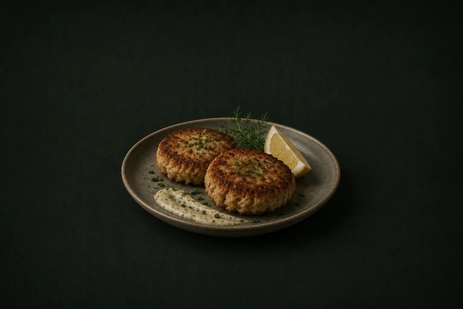 Lion's Mane Crab Cakes